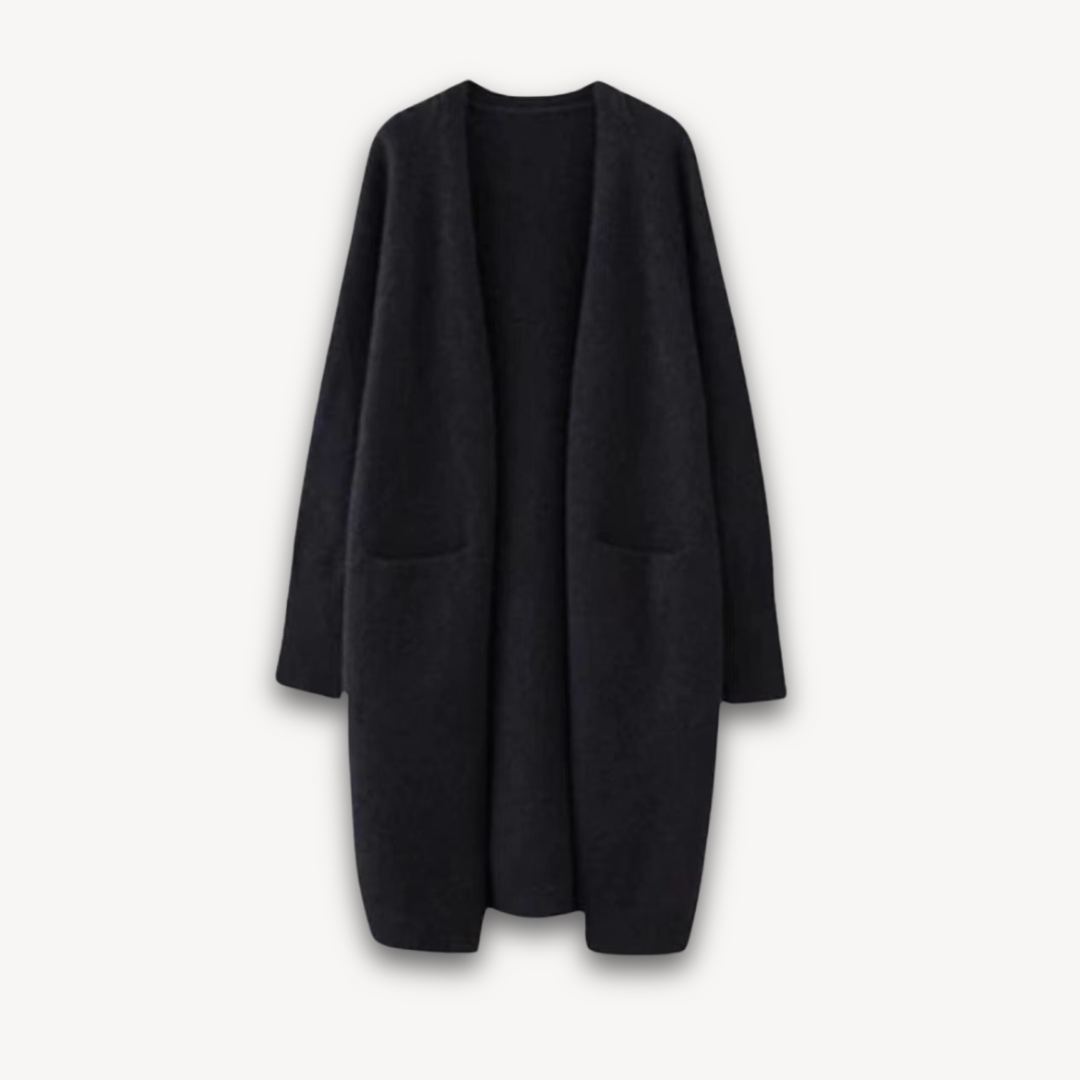 Rosgrove | Women - Long Cardigan Coat - Cosy Knit Style