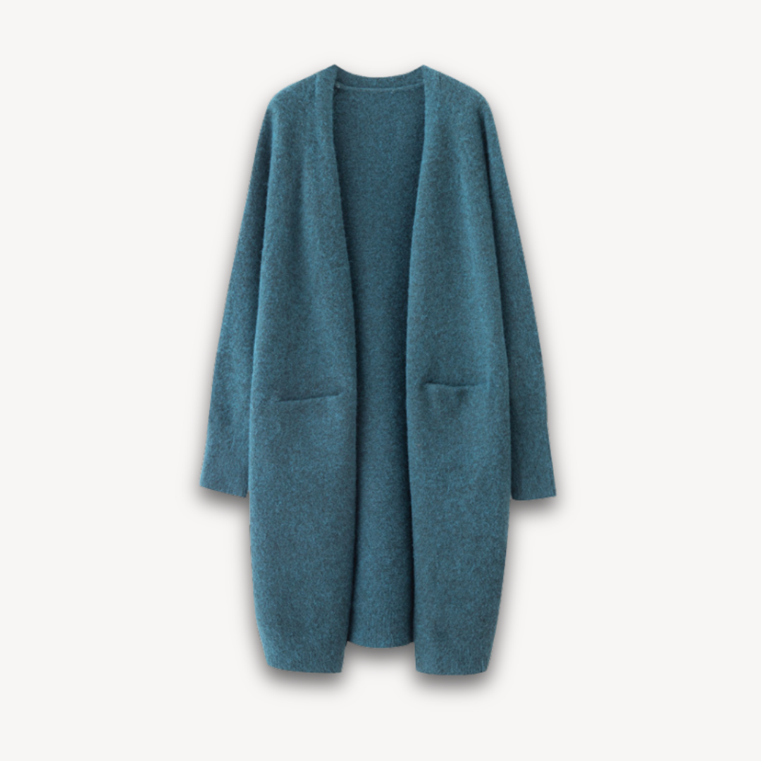Rosgrove | Women - Long Cardigan Coat - Cosy Knit Style