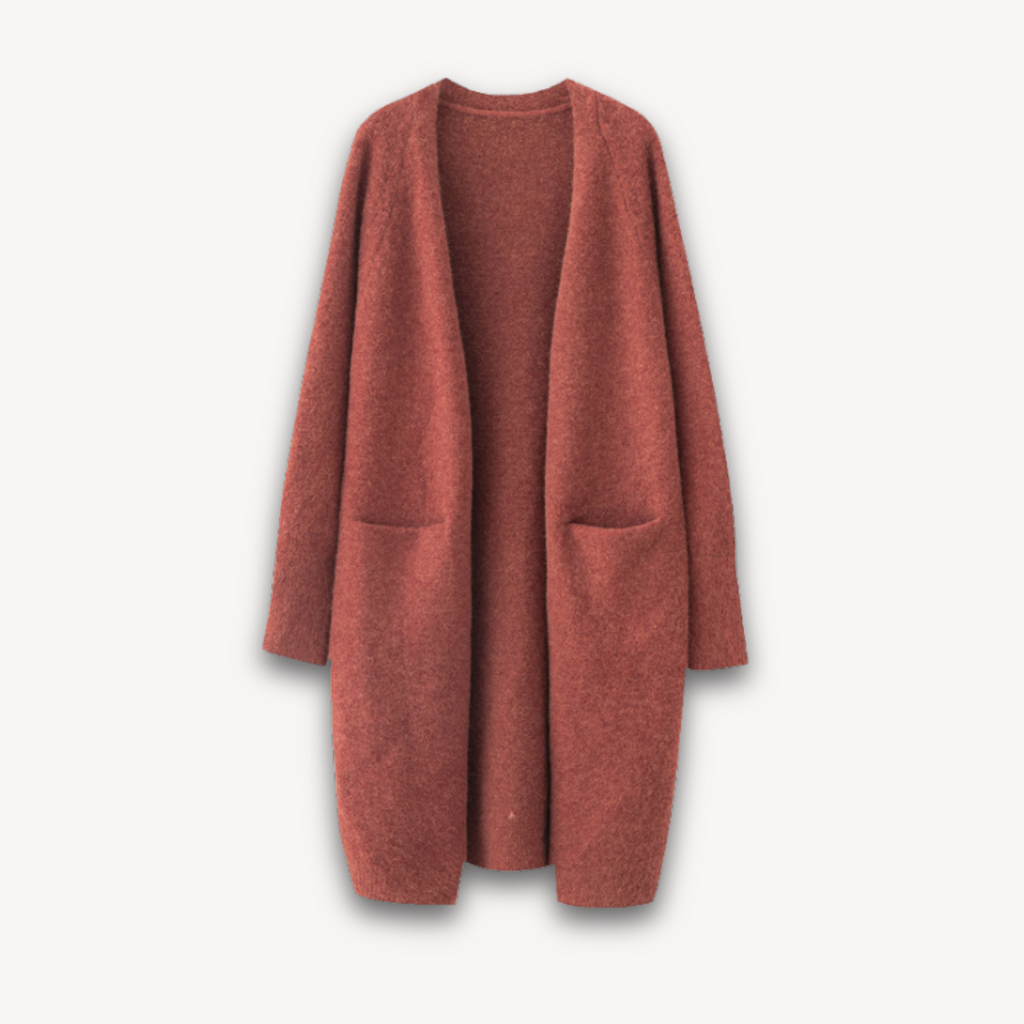 Rosgrove | Women - Long Cardigan Coat - Cosy Knit Style