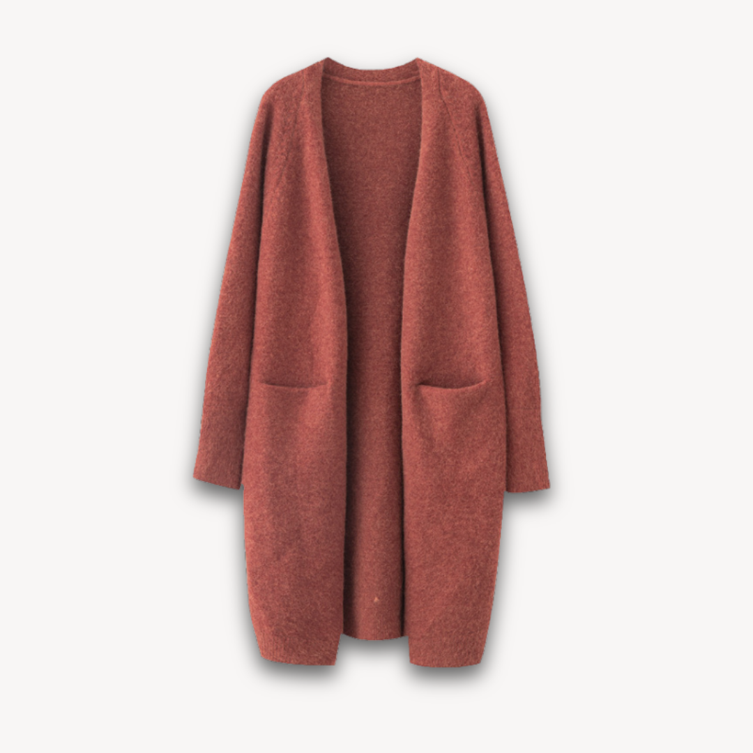 Rosgrove | Women - Long Cardigan Coat - Cosy Knit Style