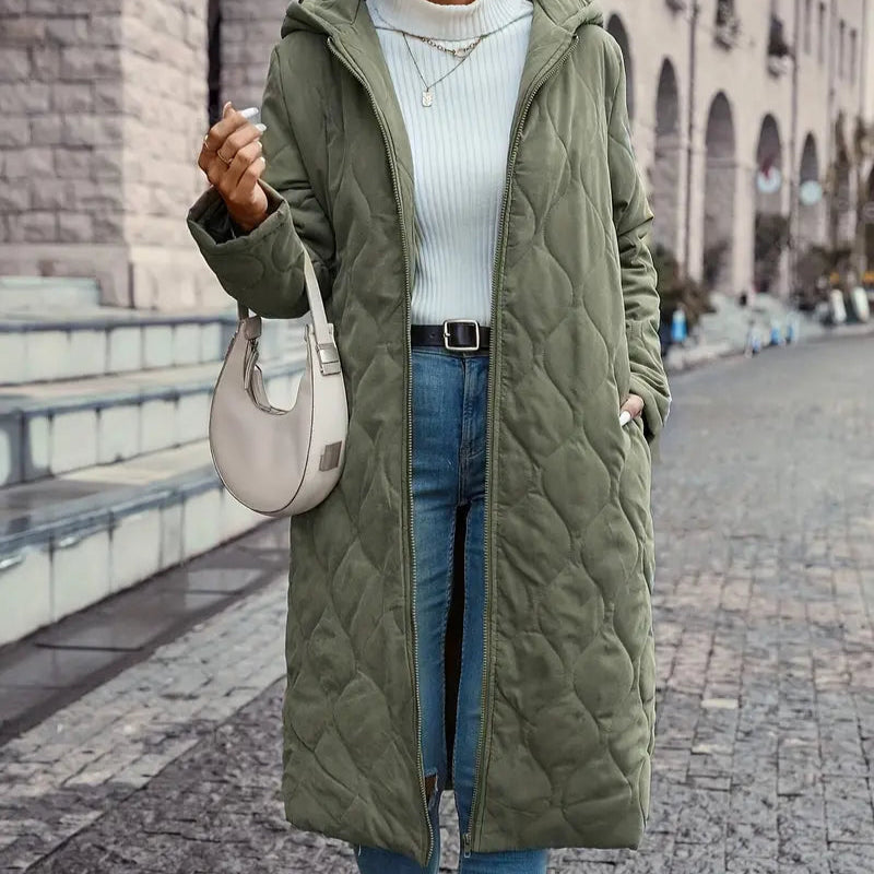 Rosgrove | Women - Hooded Quilted Coat - Soft Padded Comfort