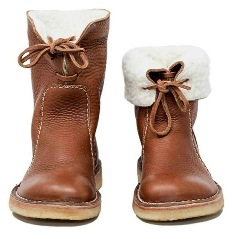 Rosgrove | Women - Shearling-Lined Ankle Boots - Foldable Cuff