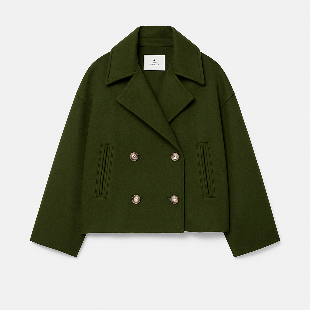Rosgrove | Women - Cropped Fit Short Coat - Wide Lapels