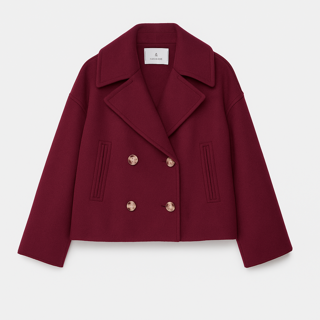 Rosgrove | Women - Cropped Fit Short Coat - Wide Lapels
