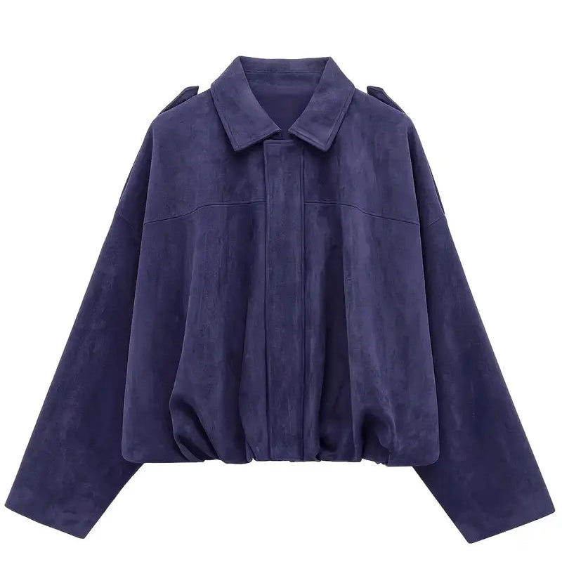 Rosgrove | Women - Oversized Short Jacket – Faux Suede