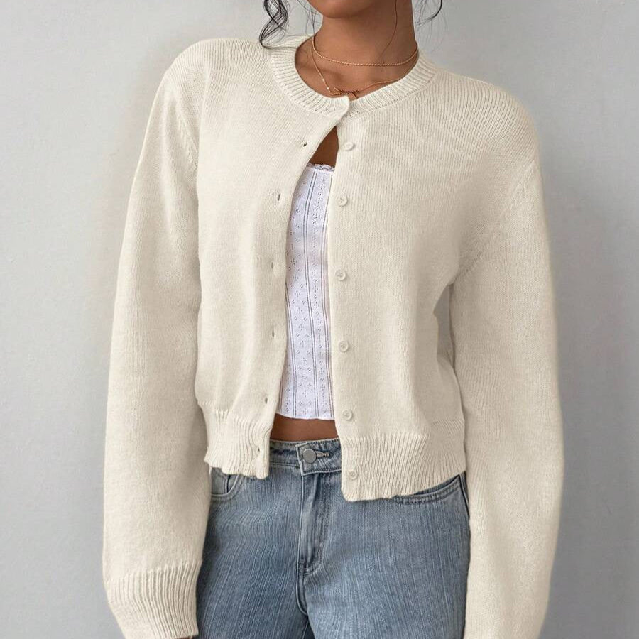 Rosgrove | Women - Soft Cropped Cardigan - Casual Style