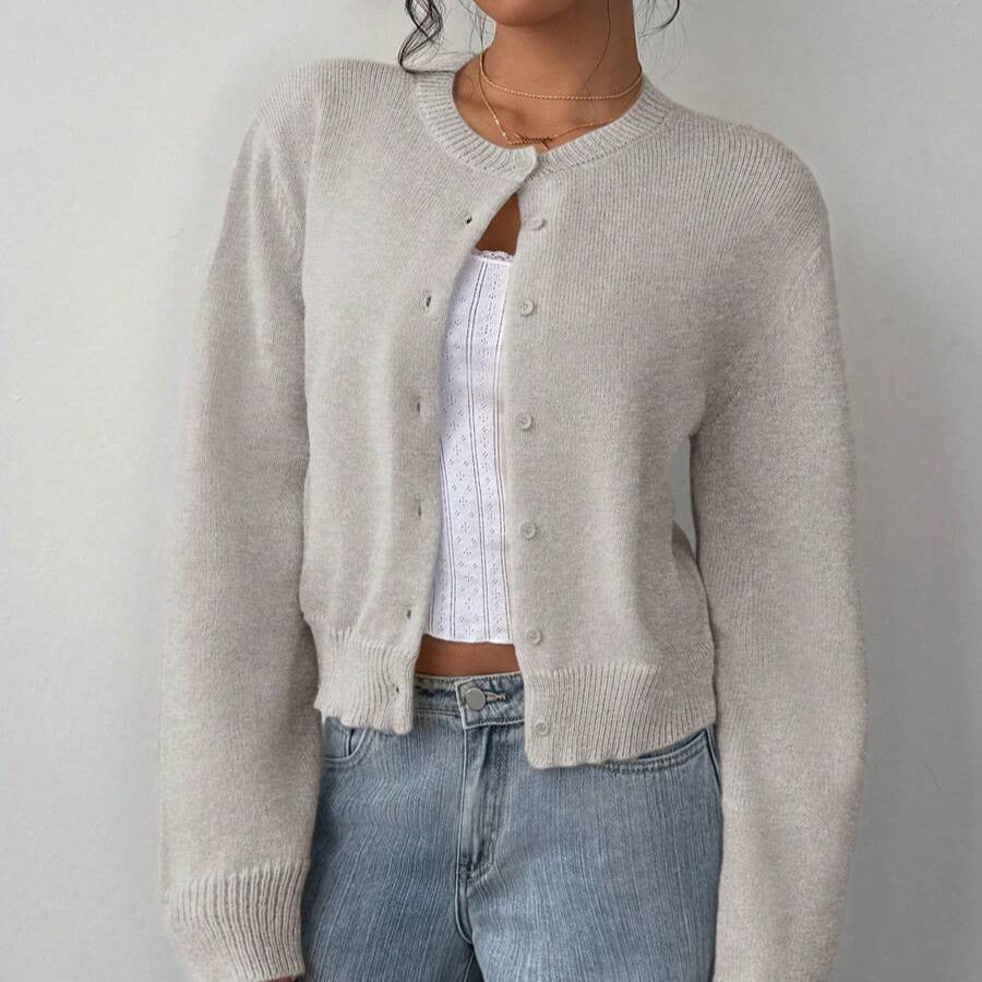 Rosgrove | Women - Soft Cropped Cardigan - Casual Style