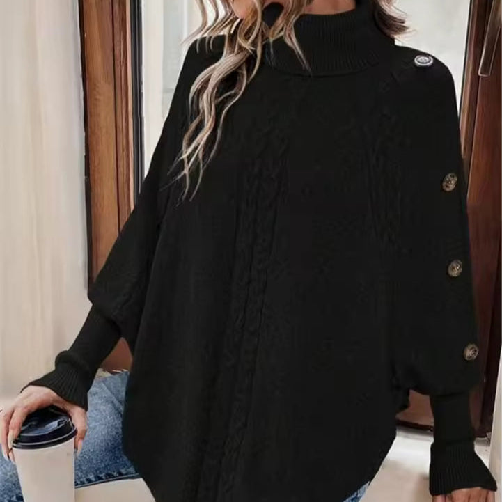 Rosgrove | Women - Oversized Knit Turtleneck Jumper - Wool Blend
