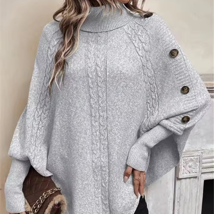 Rosgrove | Women - Oversized Knit Turtleneck Jumper - Wool Blend