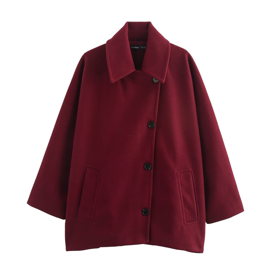 Rosgrove | Women - Oversized Wool Jacket - Wide Collar