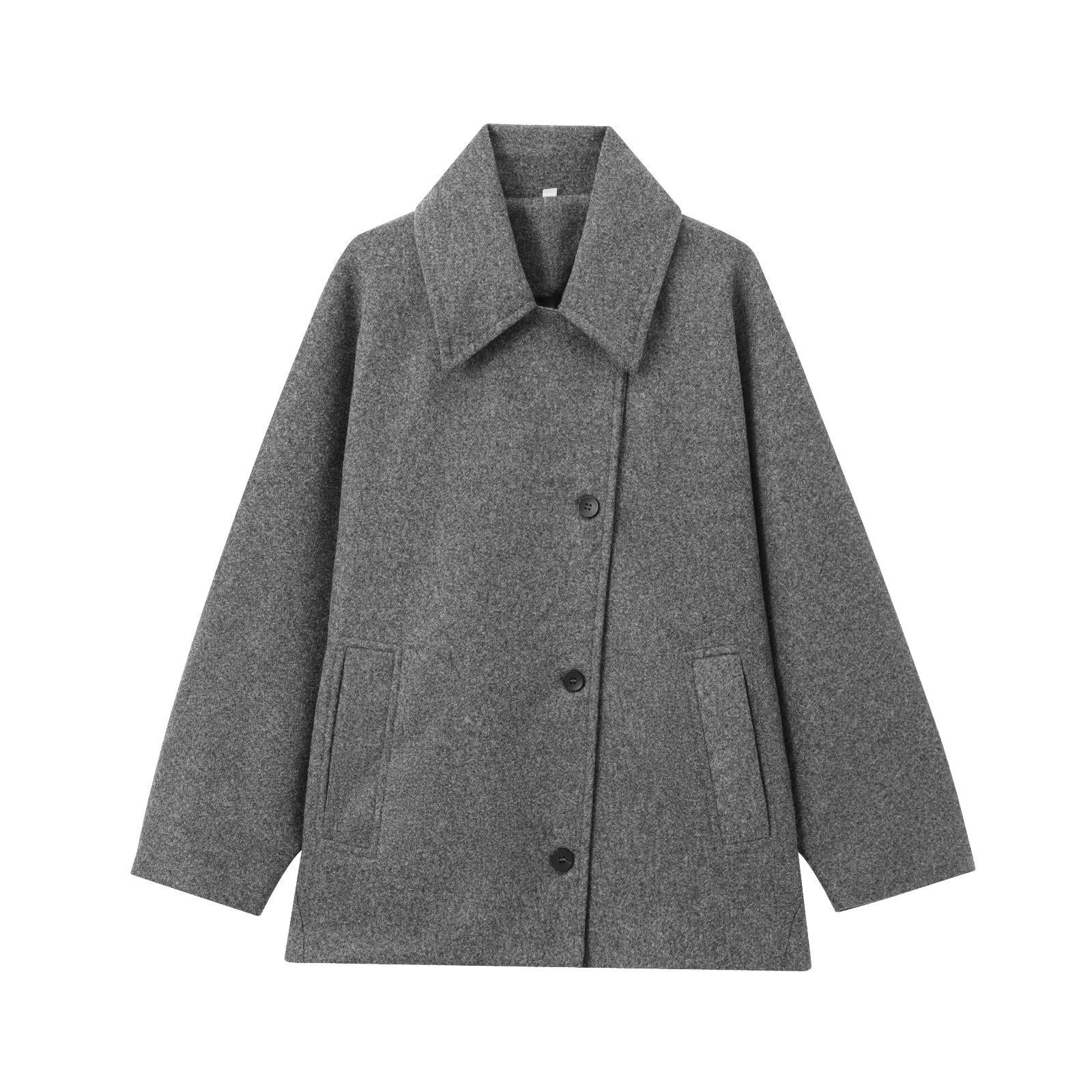 Rosgrove | Women - Oversized Wool Jacket - Wide Collar