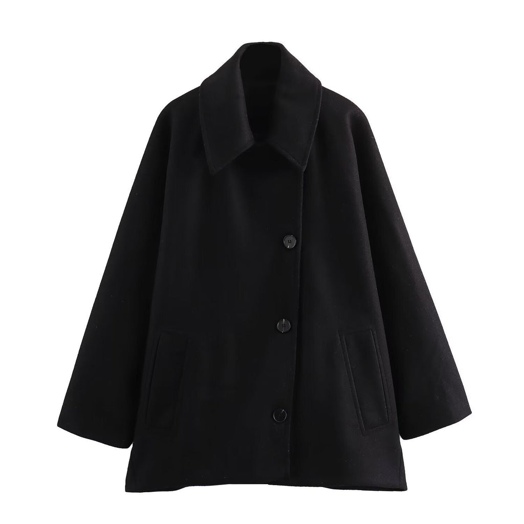 Rosgrove | Women - Oversized Wool Jacket - Wide Collar