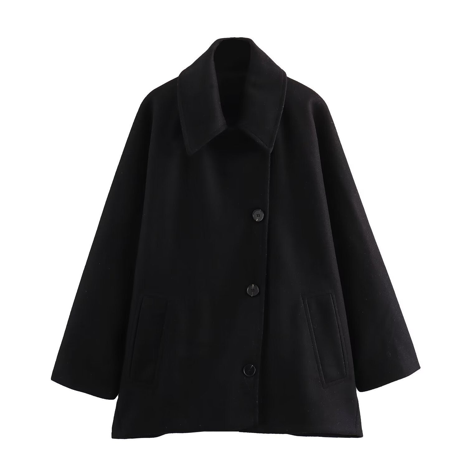 Rosgrove | Women - Oversized Wool Jacket - Wide Collar
