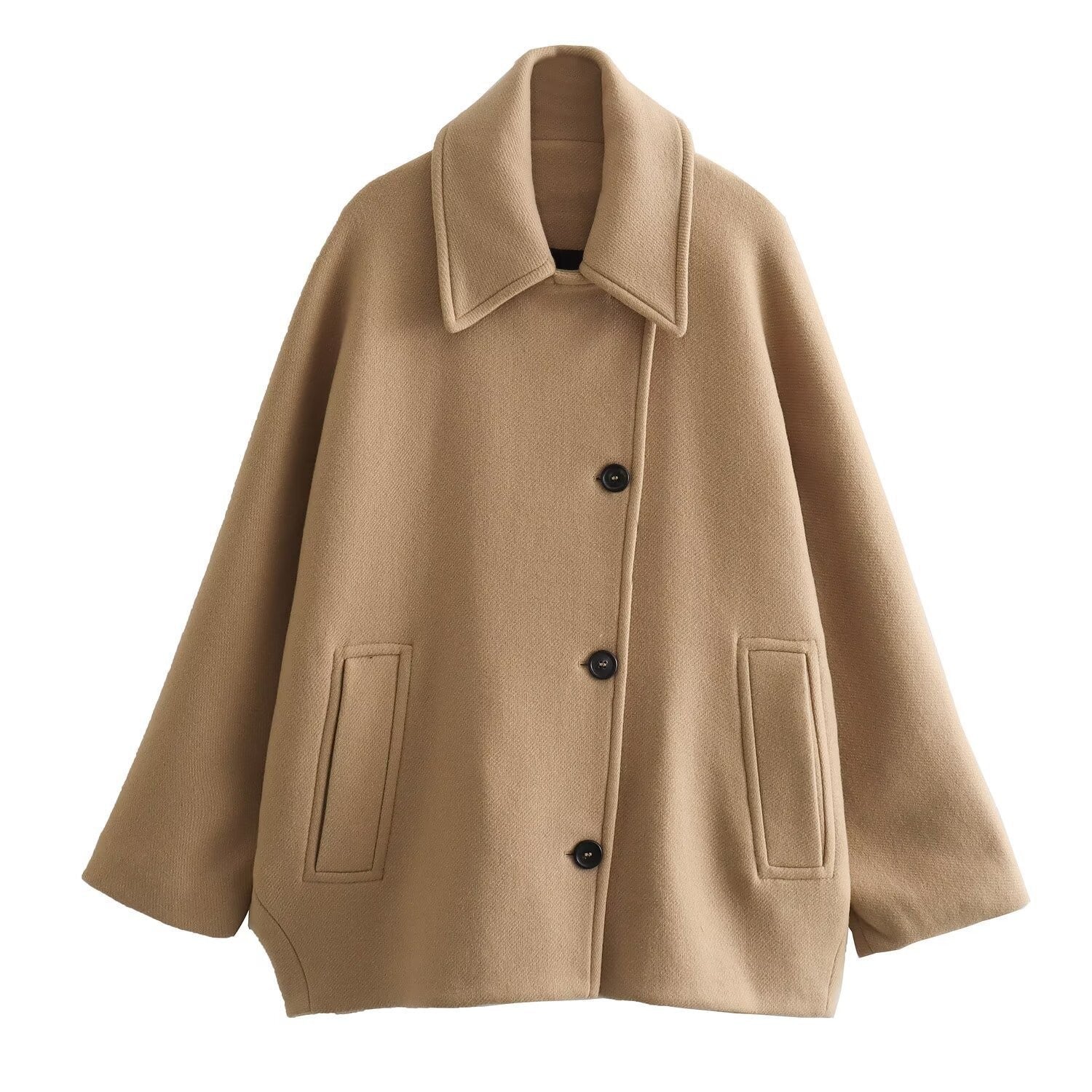 Rosgrove | Women - Oversized Wool Jacket - Wide Collar