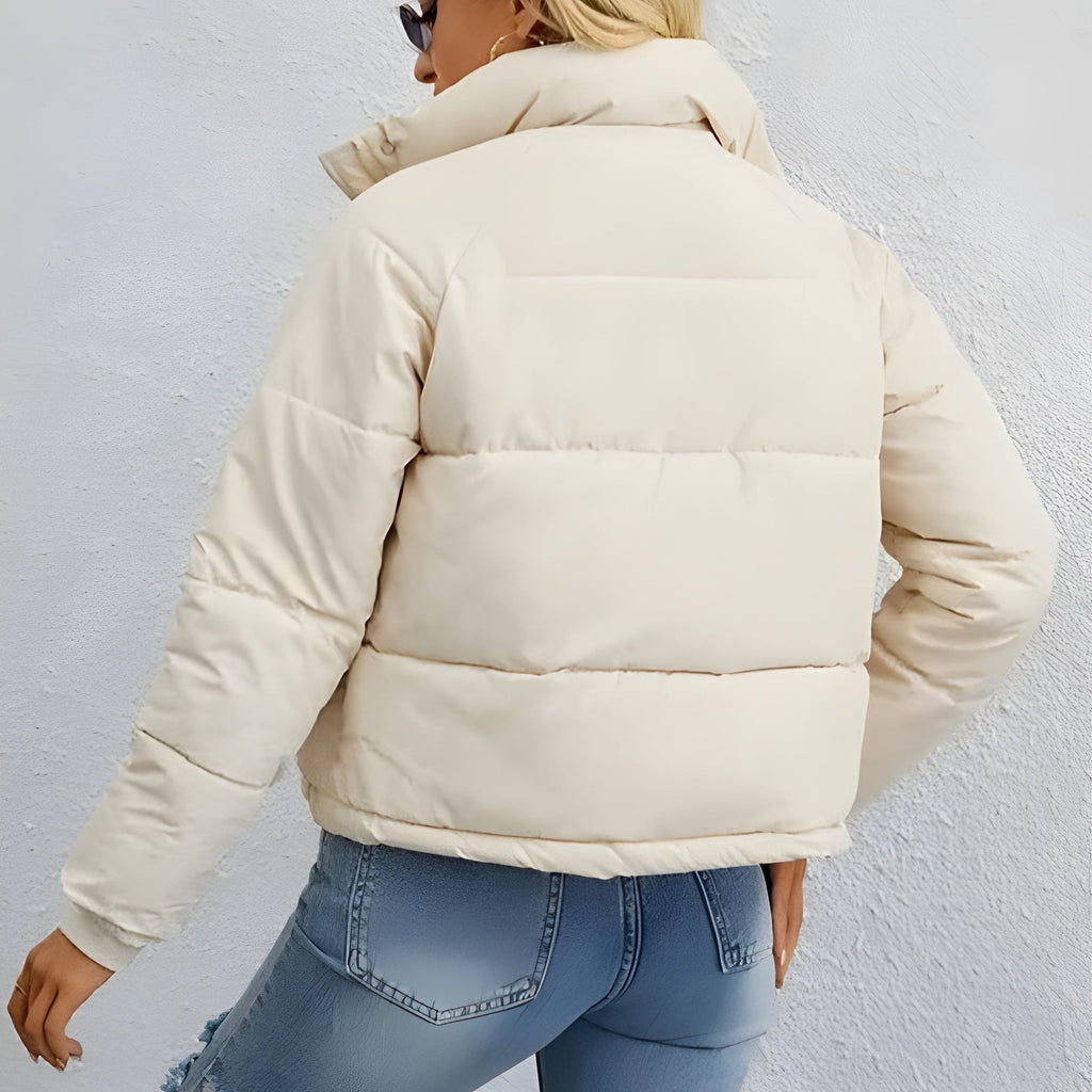 Rosgrove | Women - Puffer Jacket - Warm Zip High Collar
