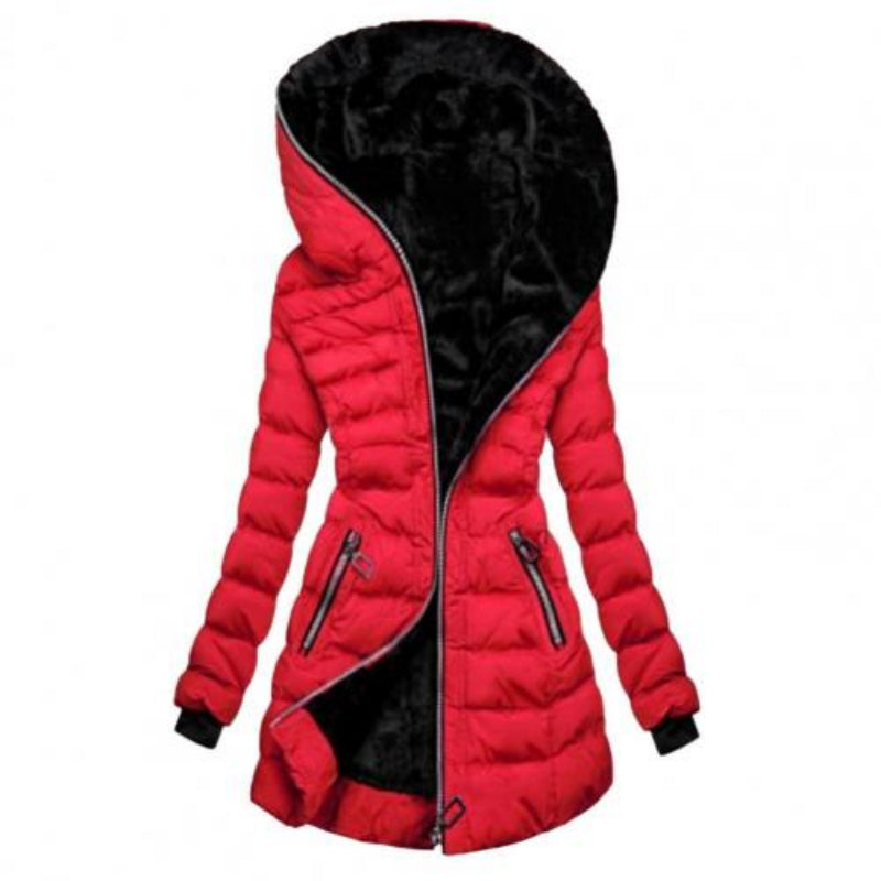 Rosgrove | Women - Long Zip Hooded Jacket - Padded Coat