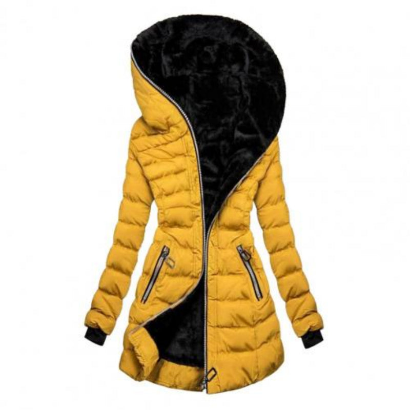 Rosgrove | Women - Long Zip Hooded Jacket - Padded Coat