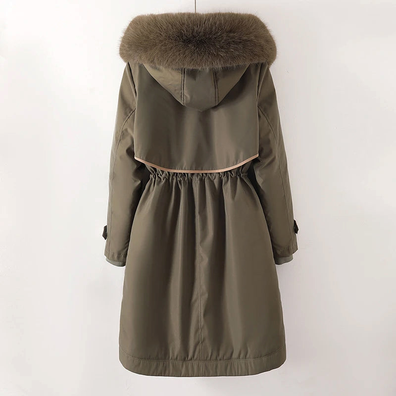 Rosgrove | Women - Cozy Quilted Winter Jacket - Hooded Design
