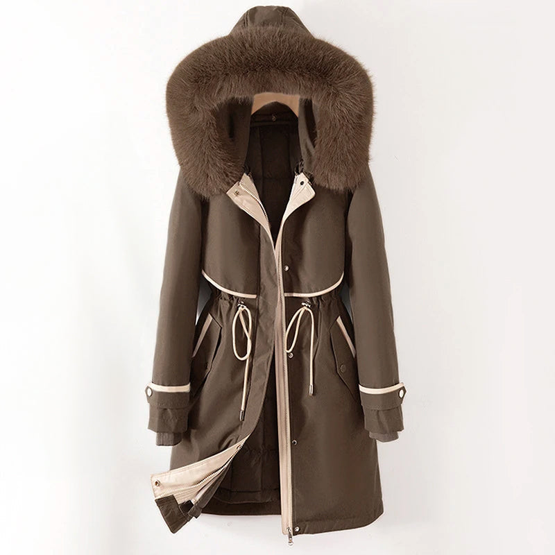 Rosgrove | Women - Cozy Quilted Winter Jacket - Hooded Design