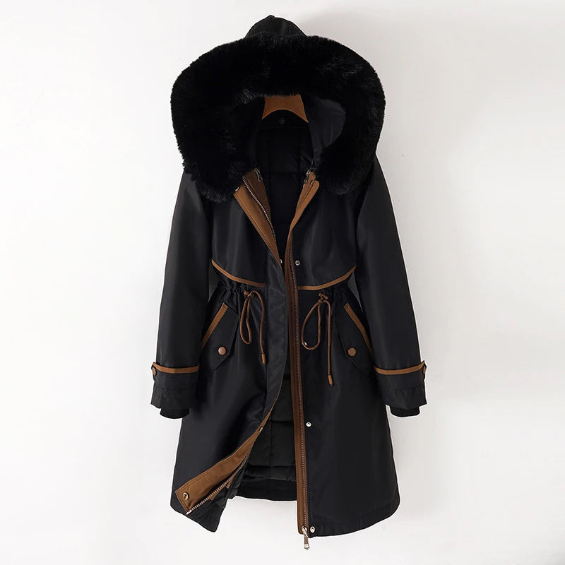 Rosgrove | Women - Cozy Quilted Winter Jacket - Hooded Design