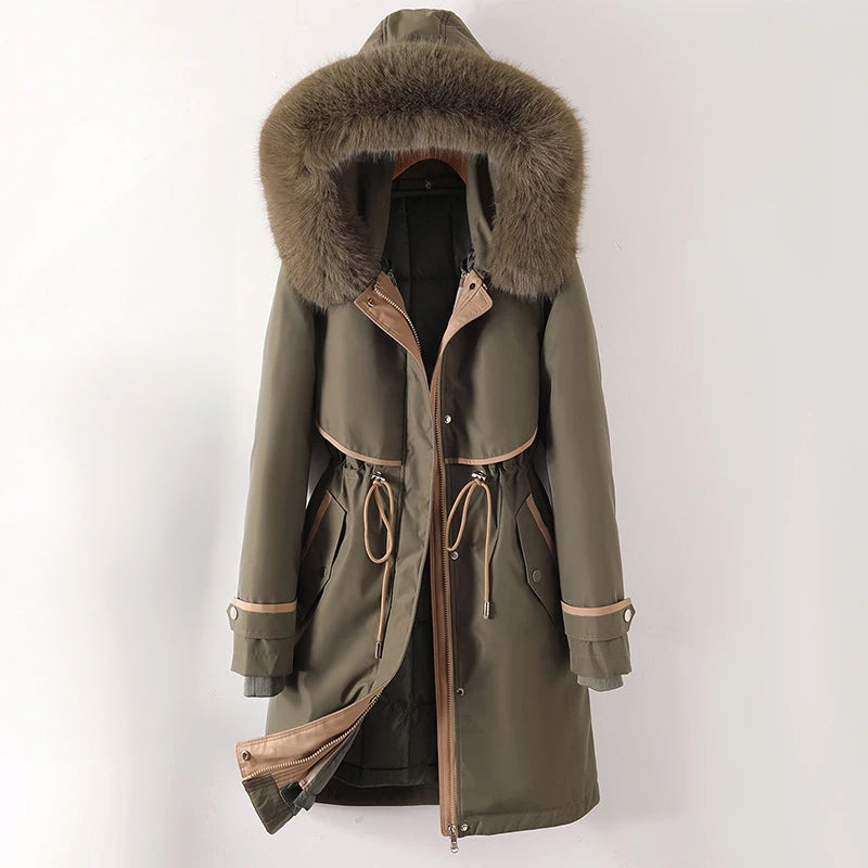 Rosgrove | Women - Cozy Quilted Winter Jacket - Hooded Design