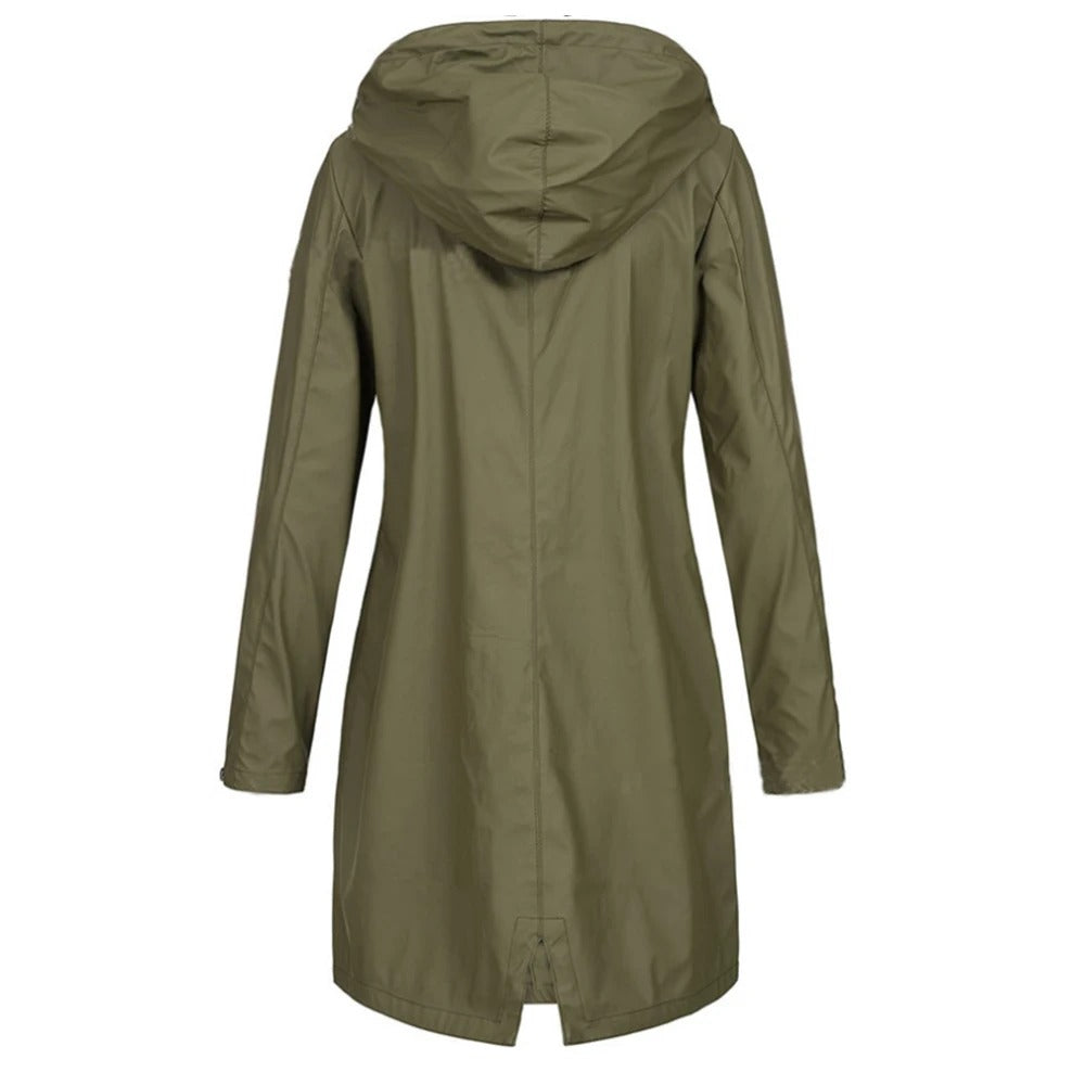 Rosgrove | Women - Long Autumn Jacket - High Collar