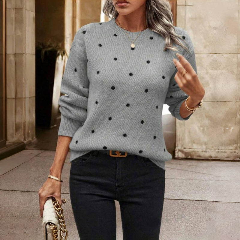 Rosgrove | Women - Polka Dot Knit Jumper - Stylish Design