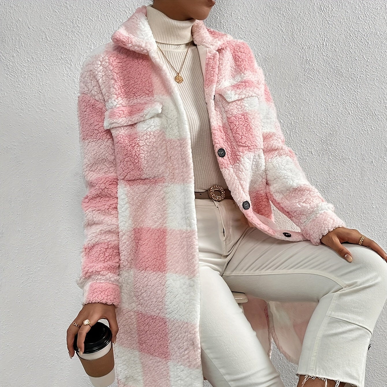Rosgrove | Women - Oversized Teddy Coat - Cosy Style