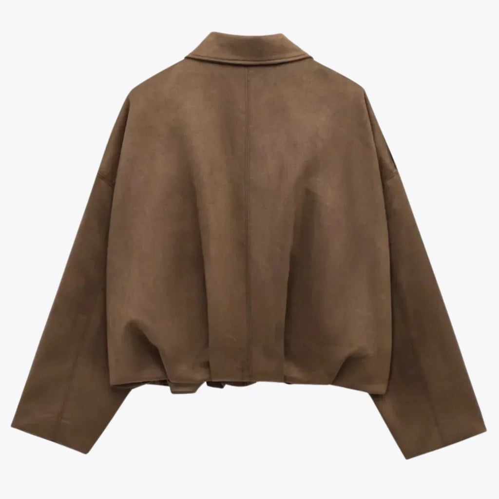 Rosgrove | Women - Oversized Suede Leather Jacket