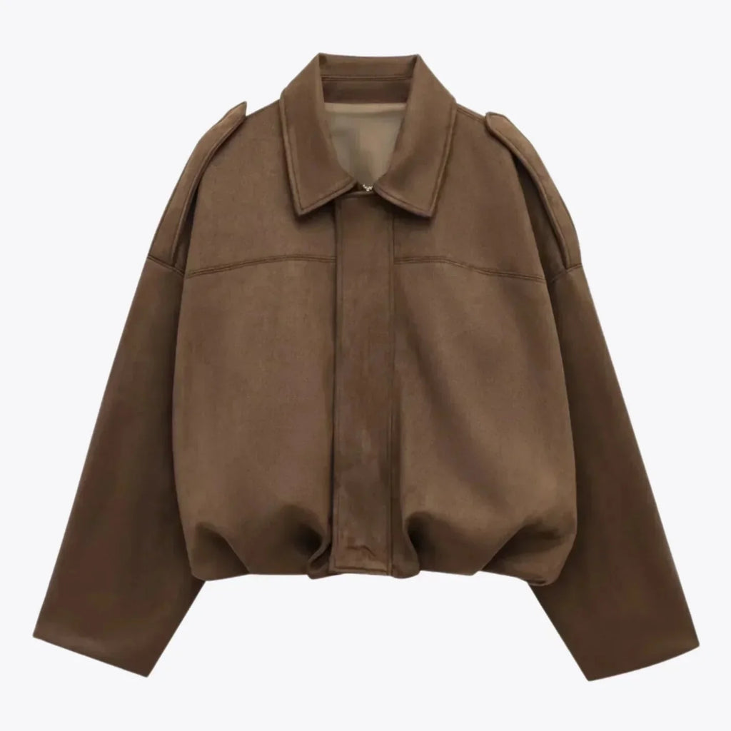 Rosgrove | Women - Oversized Suede Leather Jacket