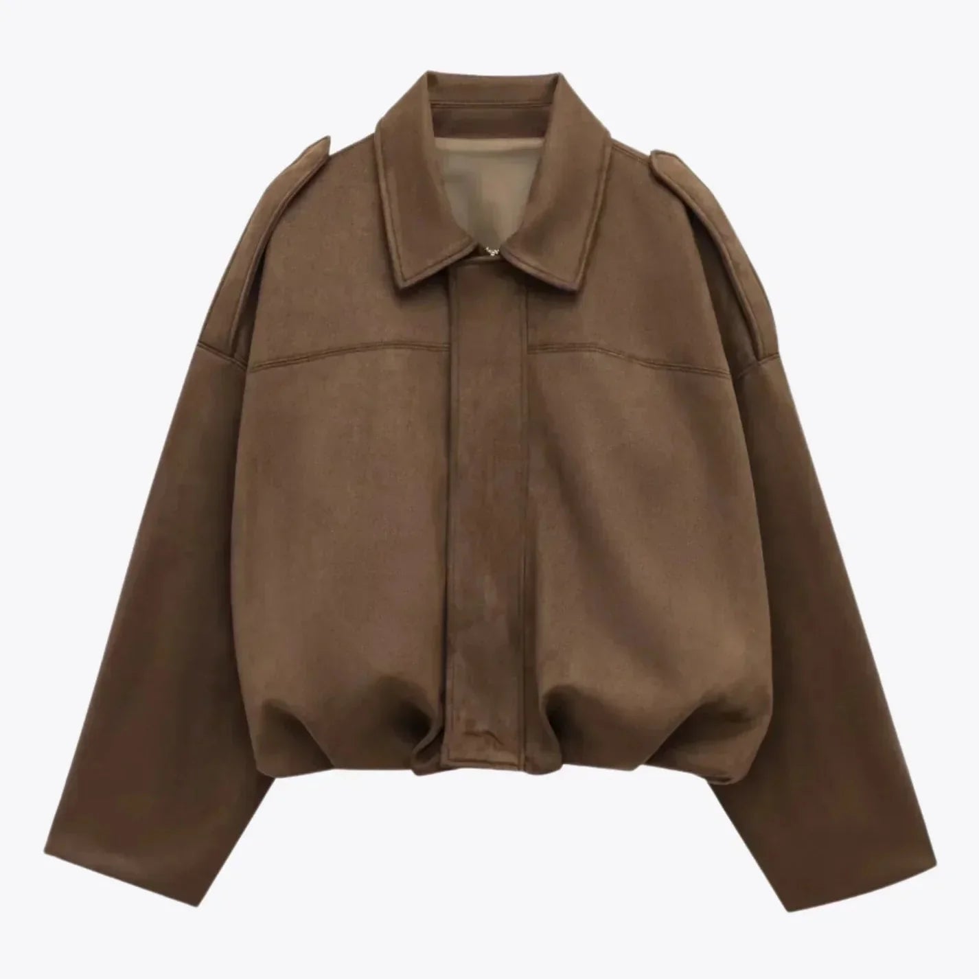 Rosgrove | Women - Oversized Suede Leather Jacket