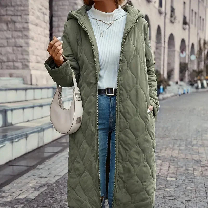 Rosgrove | Women - Quilted Hooded Coat - Cotton Blend