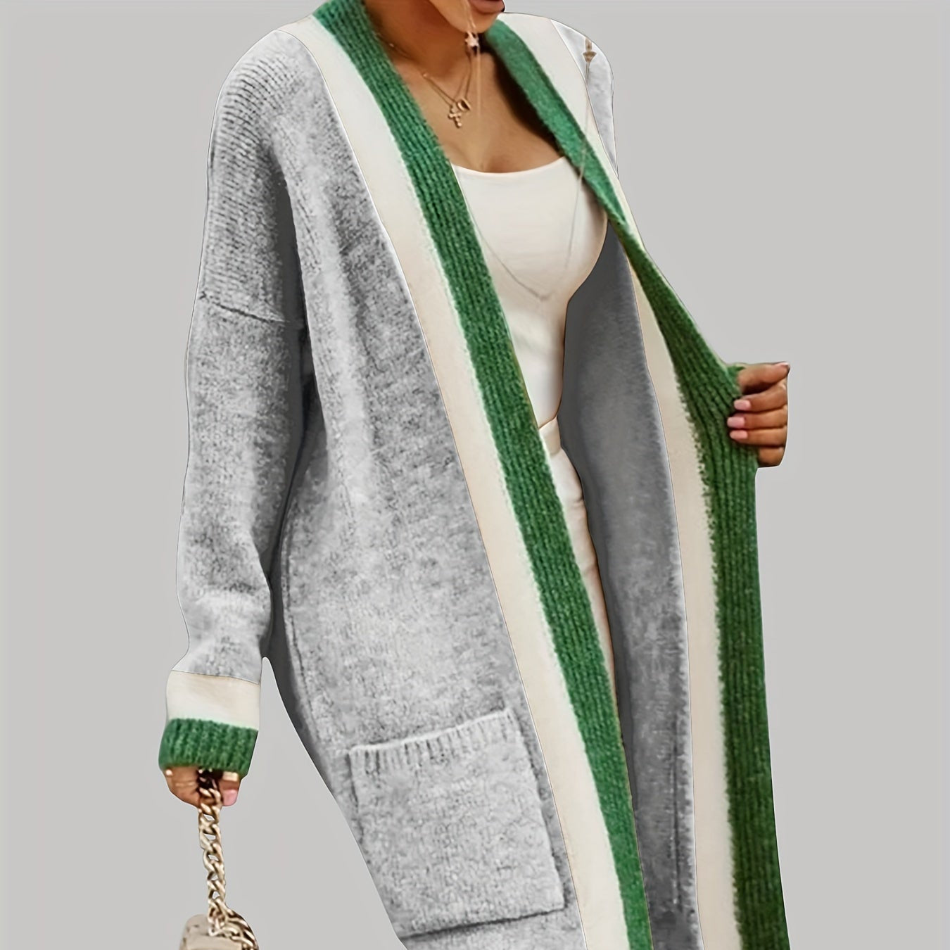 Rosgrove | Women - Long Cardigan - Vintage Knit Style