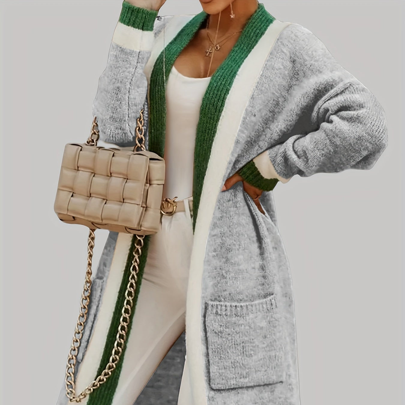 Rosgrove | Women - Long Cardigan - Vintage Knit Style