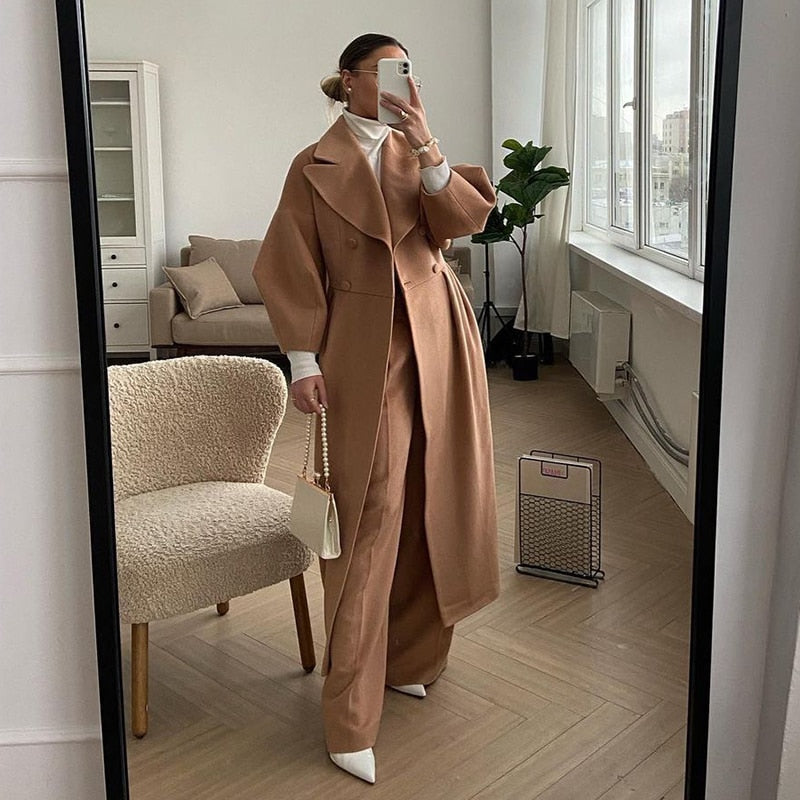 Rosgrove | Women - Double Breasted Coat with Wide Collar