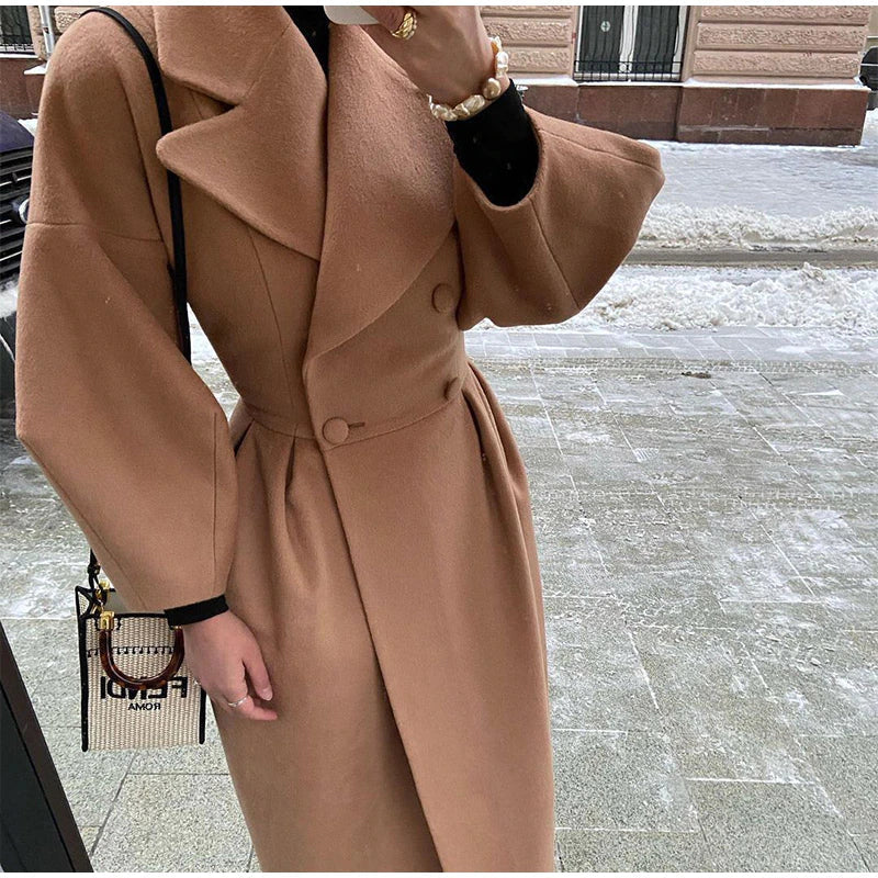 Rosgrove | Women - Double Breasted Coat with Wide Collar