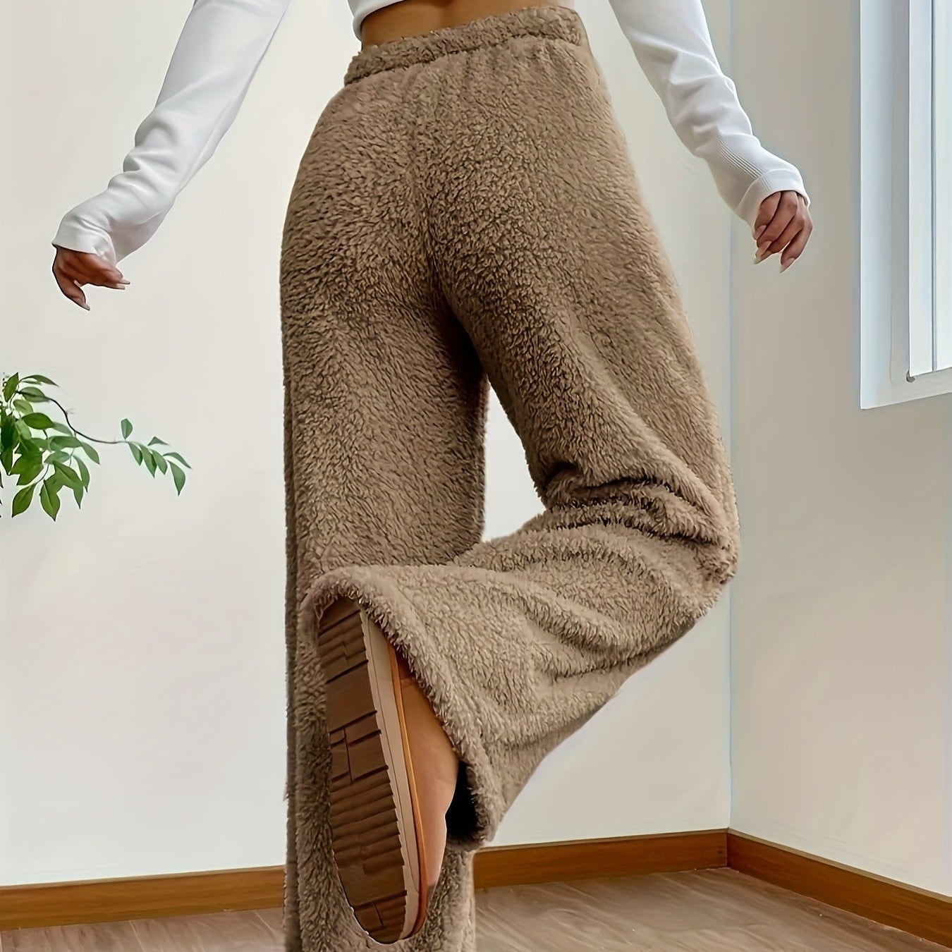 Rosgrove | Women - Soft Teddy Sherpa Trousers - Cosy Style