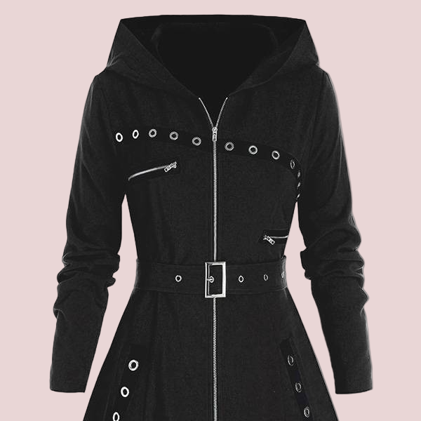 Rosgrove | Women - A-Line Hooded Coat - Wool Feel