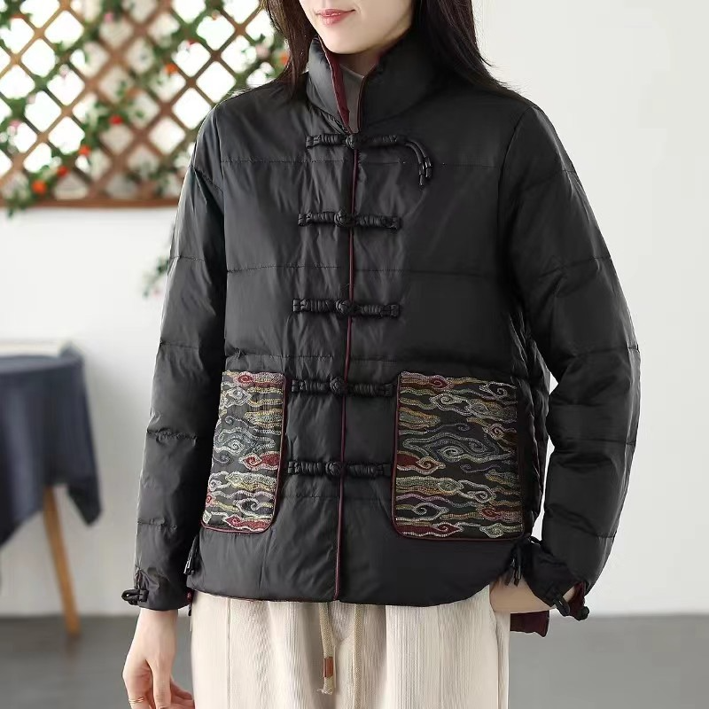 Rosgrove | Women - Stand Collar Padded Jacket - Loose Fit