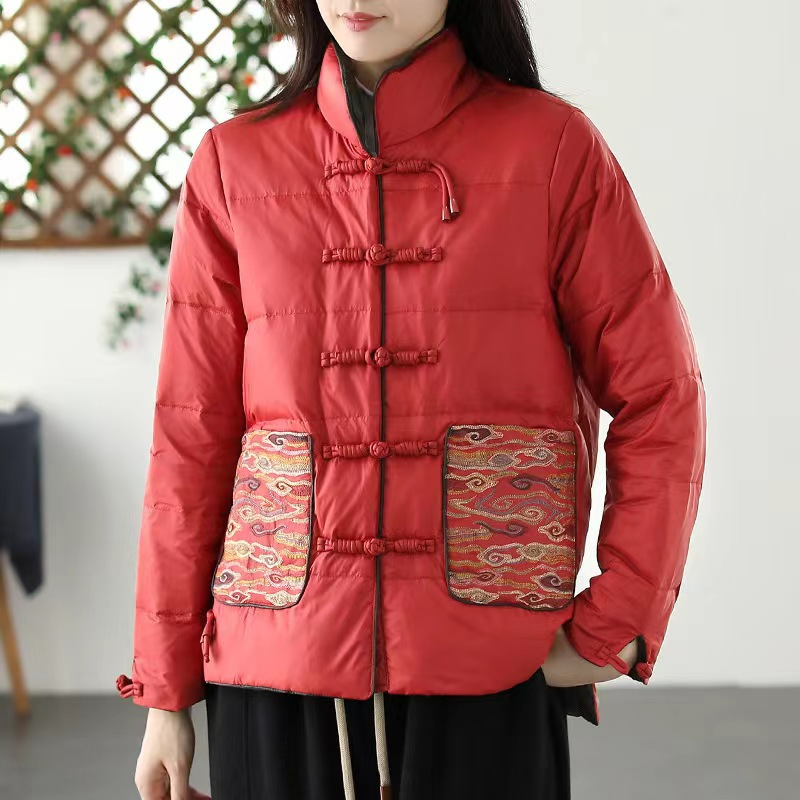 Rosgrove | Women - Stand Collar Padded Jacket - Loose Fit