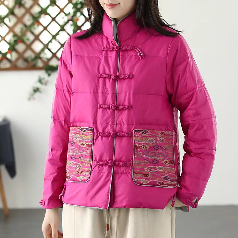 Rosgrove | Women - Stand Collar Padded Jacket - Loose Fit