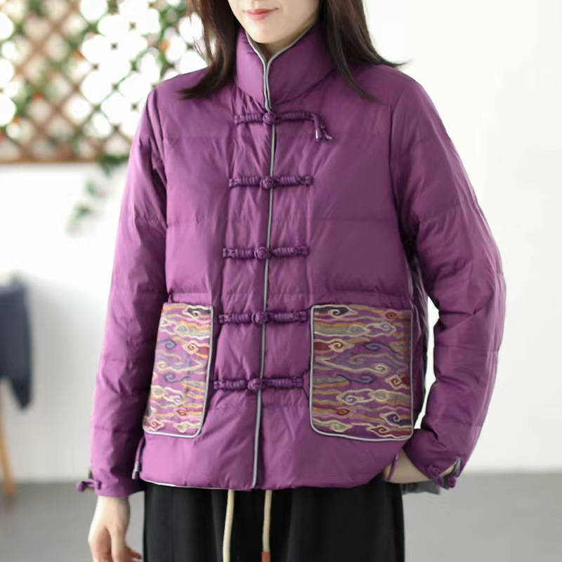 Rosgrove | Women - Stand Collar Padded Jacket - Loose Fit