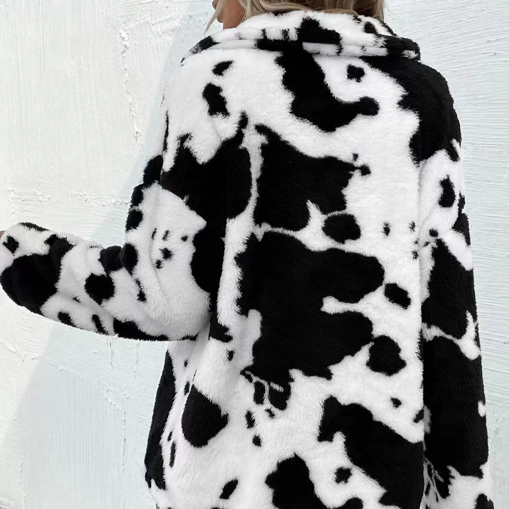 Rosgrove | Women - Plush Fleece Overshirt Coat - Relaxed Fit