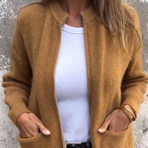 Rosgrove | Women - Open Front Knit Cardigan – Relaxed Fit
