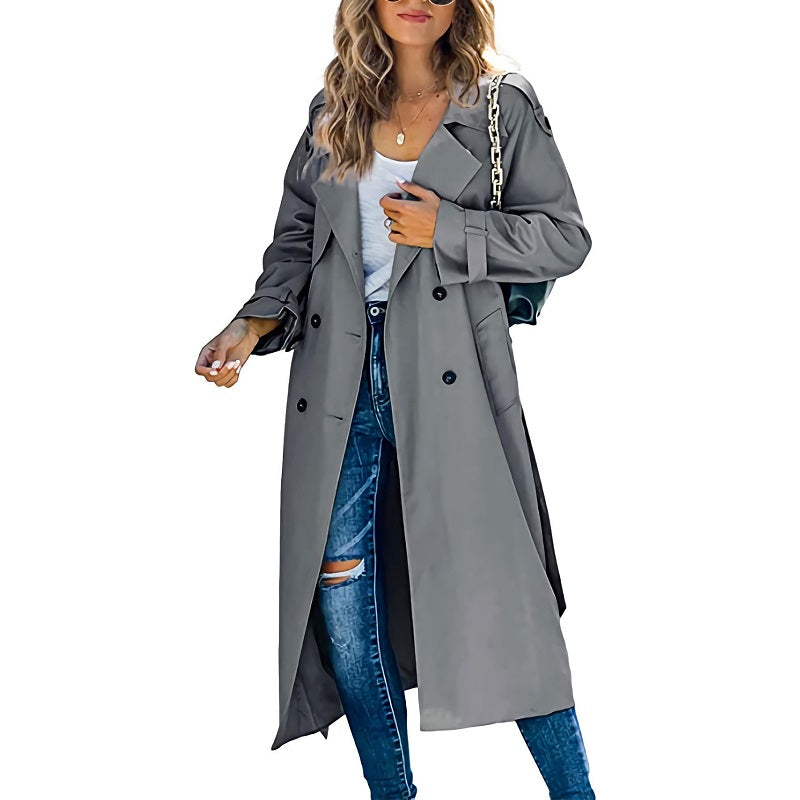 Rosgrove | Women - Trench Coat - Long Belted Classic Fit