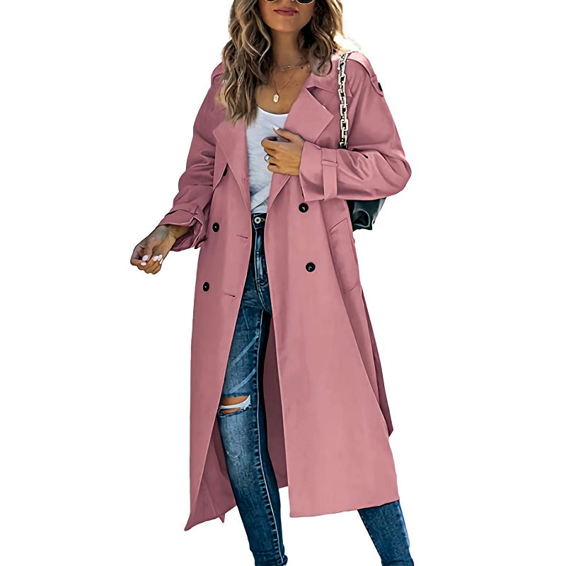 Rosgrove | Women - Trench Coat - Long Belted Classic Fit