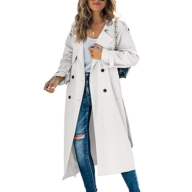 Rosgrove | Women - Trench Coat - Long Belted Classic Fit