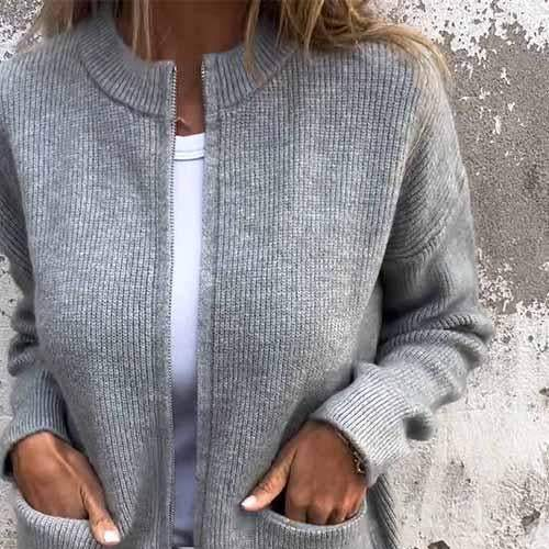 Rosgrove | Women - Open Front Knit Cardigan – Relaxed Fit