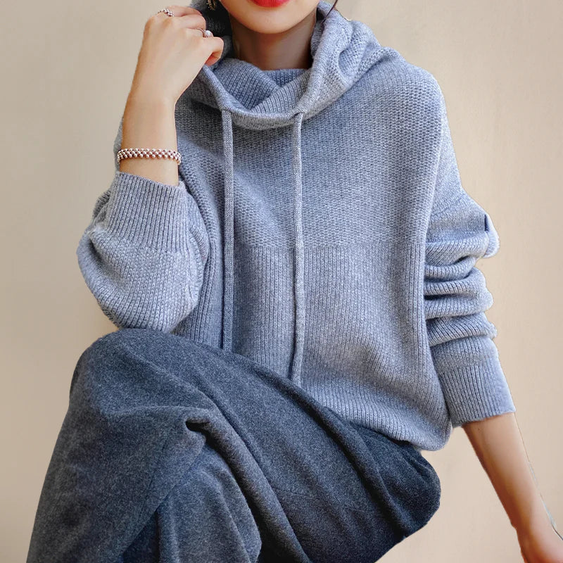 Rosgrove | Women - Oversized Turtleneck Sweater - Wool Mix