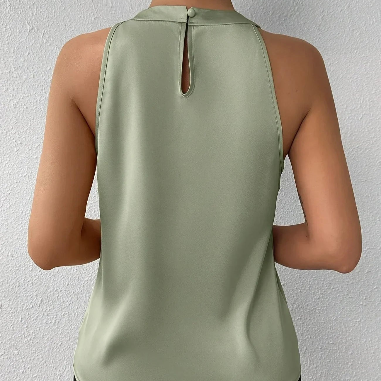Rosgrove | Women's - Sleeveless Blouse - Elegant Polyester Fabric - Lightweight Office Top